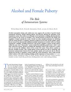 Alcohol and Female Puberty
