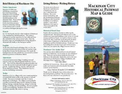 Brief History of Mackinaw City  Living History – Making History Native Americans