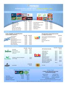 POSTMIX NATIONAL ACCOUNT PRICES – EFFECTIVE JANUARY 1, 2015 Price per postmix gallon, except where otherwise noted CARBONATED FOUNTAIN BEVERAGES  Pepsi / Diet Pepsi Caffeine Free Pepsi