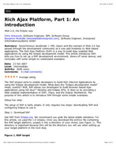 Rich Ajax Platform, Part 1: An introduction[removed]:50 AM Rich Ajax Platform, Part 1: An introduction