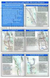 Brevard Greenways and Trails: Showcase Projects Benefits of Greenways and Trails East Central Florida Regional Rail Trail STATUS: Office of Greenways and Trails