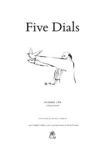 Five Dials  Number 18b A Spring Postcard   Five poems by Michael Robbins