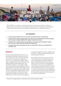 December[removed]IRIN / HPG Crisis brief AID AND THE ISLAMIC STATE