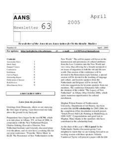 Microsoft Word - AANSNewsletter 63 April 2005.doc