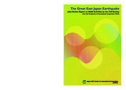 The Great East Japan Earthquake: joint review report on relief activities by the civil society