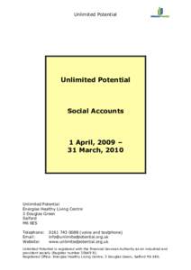 Unlimited Potential  Unlimited Potential Social Accounts