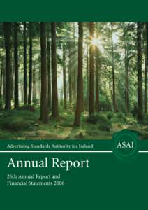 Annual Report 26th Annual Report and Financial Statements 2006 ASAI ANNUAL REPORT 2006