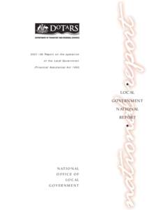 2001—02 Report on the operation of the Local Government (Financial Assistance) Act 1995 ◆