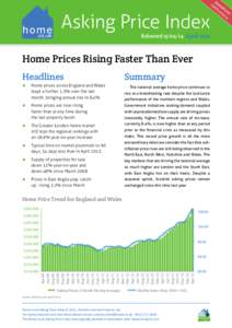 HOME.CO UK ASKING PRICE INDEX April 2014 	  Released: Asking Price Index