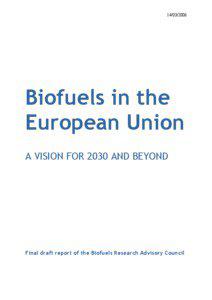 Energy / Second generation biofuels / Directive on the Promotion of the use of biofuels and other renewable fuels for transport / Renewable energy / Biodiesel / Ethanol fuel / Flexible-fuel vehicle / Renewable fuels / Issues relating to biofuels / Biofuels / Sustainability / Environment