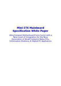 Mini-iTX Mainboard White Paper_2001v1.0