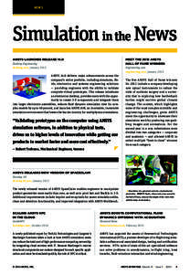 TK NEWS Simulation in the News ANSYS LAUNCHES RELEASE 16.0 Desktop Engineering