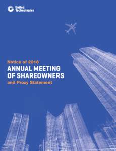 Notice ofANNUAL MEETING OF SHAREOWNERS and Proxy Statement