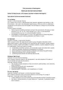 Microsoft Word - Staff Research Interests - for recruitment (edited) full list by Division