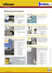 Professional Finishing  HeavyCoat Accessories Suction systems  Filler accessories