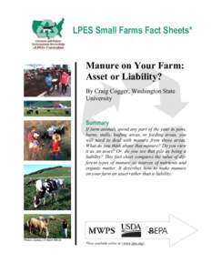 LPES Small Farms Fact Sheets*  Manure on Your Farm: Asset or Liability? By Craig Cogger, Washington State University