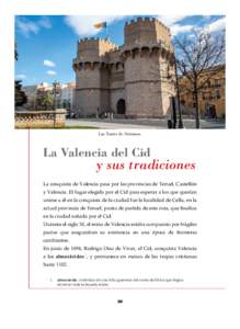 Las Torres de Serranos.  La Valencia del Cid y sus tradiciones