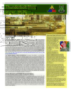 Thunderbolt Blast Monthly Armor School Newsletter Vol. 2, Issue 3 MARCHArmor School