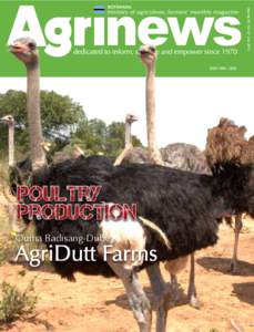 Volume 44, No .07 July[removed]Poultry production Ouma Badisang-Dube