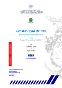 Ministério da Administração Interna  POLÍCIA DE SEGURANÇA PÚBLICA Comando Distrital de Polícia de Aveiro  Prostituição de rua