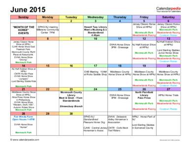 june-2015-Month of the Horse Events