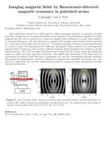 Imaging magnetic fields by fluorescence-detected magnetic resonance in polarized atoms I. Fescenko1,2 and A. Weis1 1  Physics Department, University of Fribourg, Switzerland