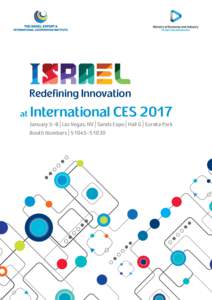 Redefining Innovation at International CESJanuary 5-8 | ​Las Vegas, NV | ​Sands Expo | ​Hall G | ​Eureka Park
