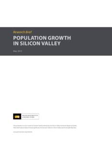Research Brief  POPULATION GROWTH IN SILICON VALLEY May 2015