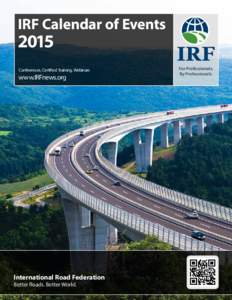 IRF Calendar of EventsConferences, Certified Training, Webinars