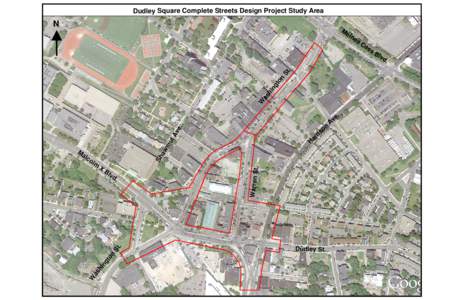 Dudley Square Complete Streets Design Project Study Area  N Bl vd