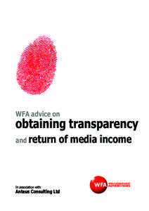 WFA advice on  obtaining transparency and return  In association with: