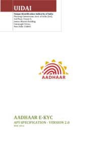 Aadhaar e-KYC API 1.0 (Final)