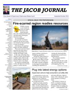 THE JACOB JOURNAL From Board of Supervisors Chairwoman Dianne Jacob Website: diannejacob.com Serving the cities of: El Cajon