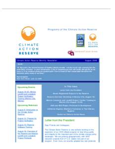   Programs of the Climate Action Reserve          