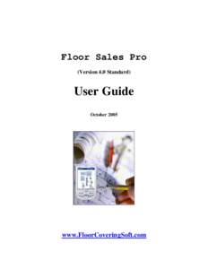Microsoft Word - FloorSalesPro40UserGuide.doc