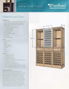 Modular Bar  Wine Grid Hutch Free Plans to build wine grid hutch  Materials and Tools: