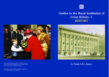 Guides to the Royal Institution of Great Britain: 1 HISTORY