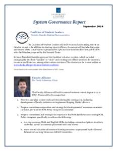 System Governance Report 	
   ni  ver