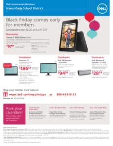 Dell recommends Windows.  Miami-Dade School District Black Friday comes early for members.