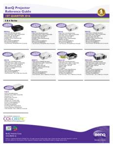 BenQ Projector Reference Guide 1ST QUARTER & 6 Series UP TO