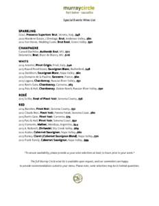 Microsoft Word - Murray Circle Special Events Wine List