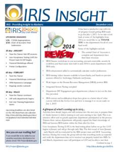 IRIS Insight IRIS - Providing Insight to Alaskans