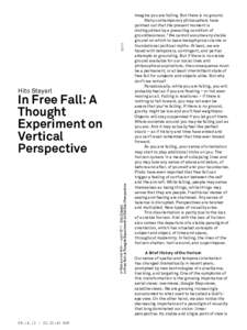 Hito Steyerl e-flux journal #24 Ñ april 2011 Ê Hito Steyerl In Free Fall: A Thought Experiment on Vertical Perspective