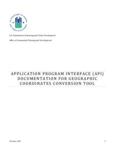 API Documentation for Geographic Coordinates Conversion Tool