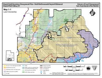 Kanab Draft Resource Management Plan - Draft Environmental Impact Statement Kanab Field Office, UT Map 1-1  T