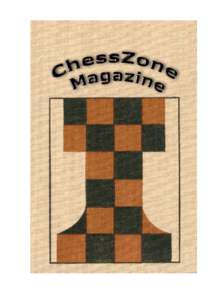 © ChessZone Magazine #12, 2011 http://www.chesszone.org  Table of contents: # 12, 2011 Games ......................................................................................................................... 4 (