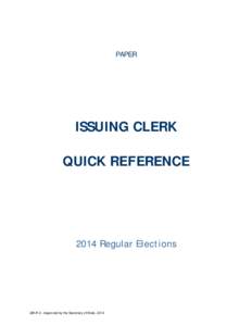 Microsoft Word - Quick Reference - Issuing Clerk.doc