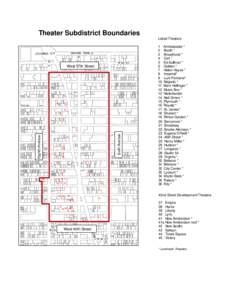 Theater Subdistrict Boundaries Listed Theaters CENTRAL PARK S  8 AV