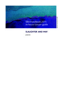 JANUARY[removed]Detail from Sea Hook by Trevor Bell SRA Handbook 2011: in‑house lawyer guide