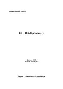 PRTR Estimation Manual  05. Hot-Dip Industry